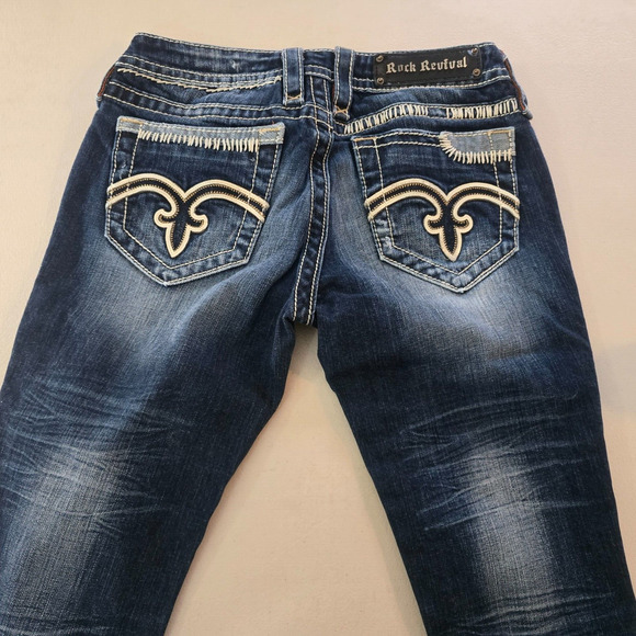 Rock Revival Capri Women's 28 Karlie Dark Wash - Picture 16 of 16